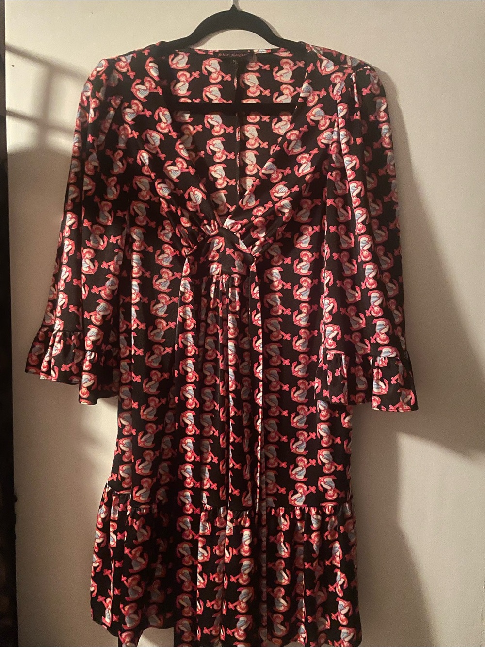 Betsey Johnson Black Label Black Mini Dress Sailor Girl